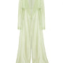 Thi Lam Straight Sheer Silk Organza Maxi Trench Coat