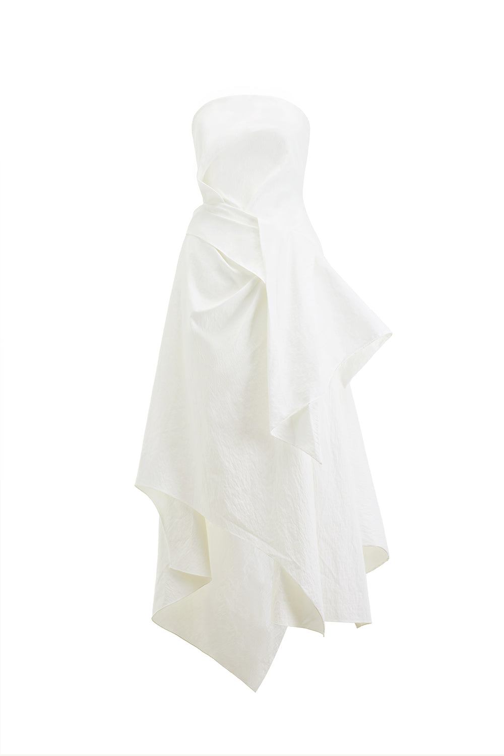 Van Thanh A-line Asymmetric Chenille Maxi Dress