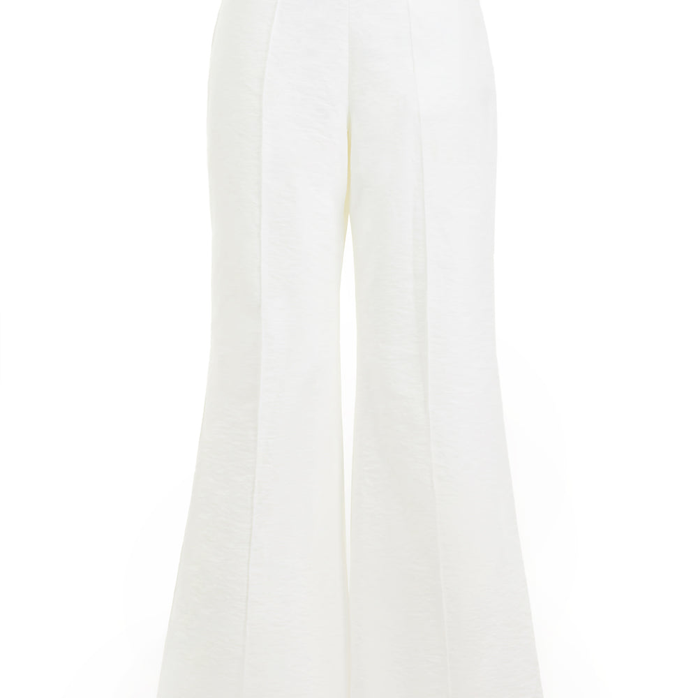 Thao Nguyen Straight Boot Cut Chenille Maxi Pants