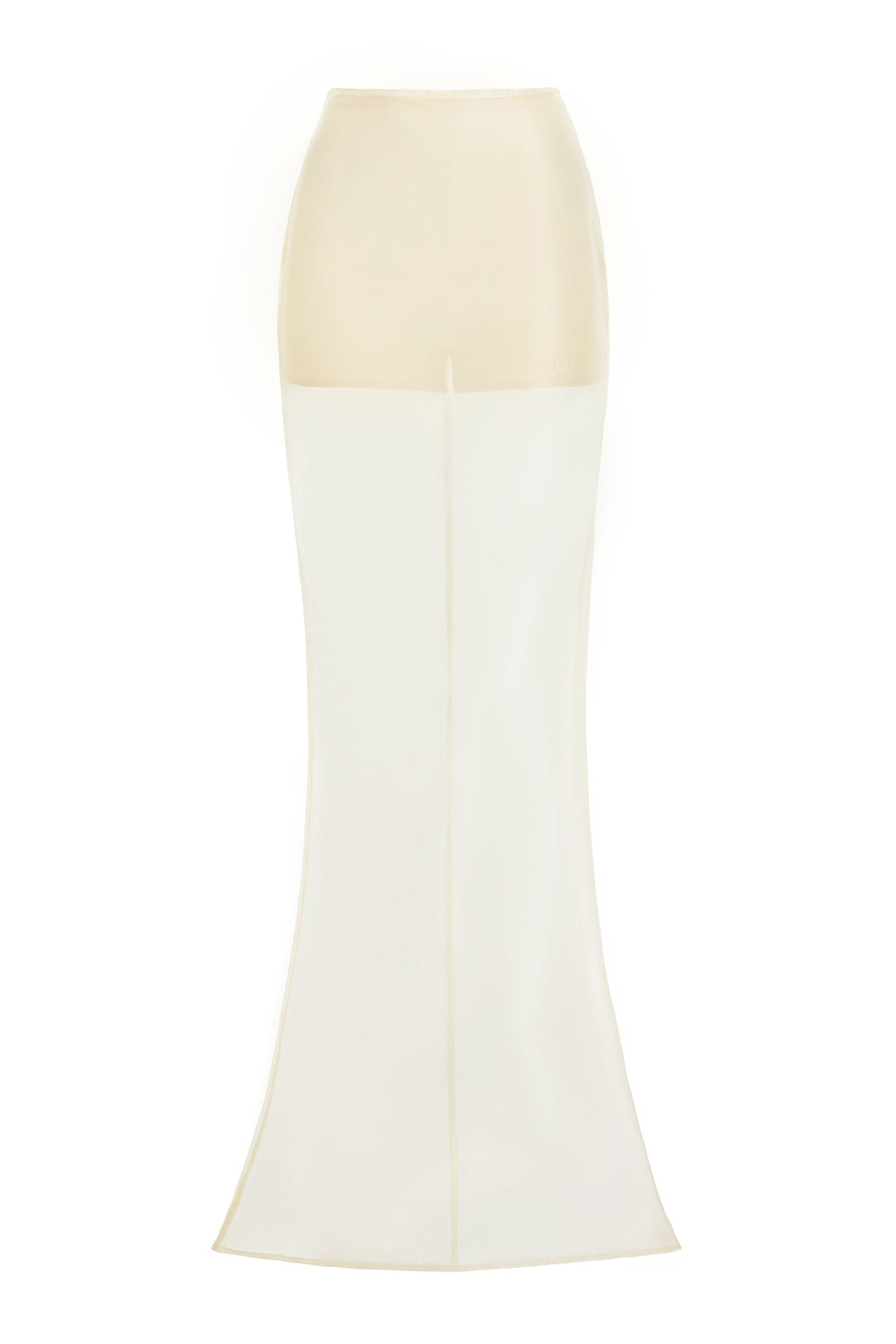 Thanh Tu Mermaid Sheer Silk Organza Maxi Skirt