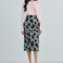 Aspen Sheath Layered Polycotton Midi Skirt