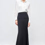 Jade Trumpet High Waist Silk Ankle Length Skirt