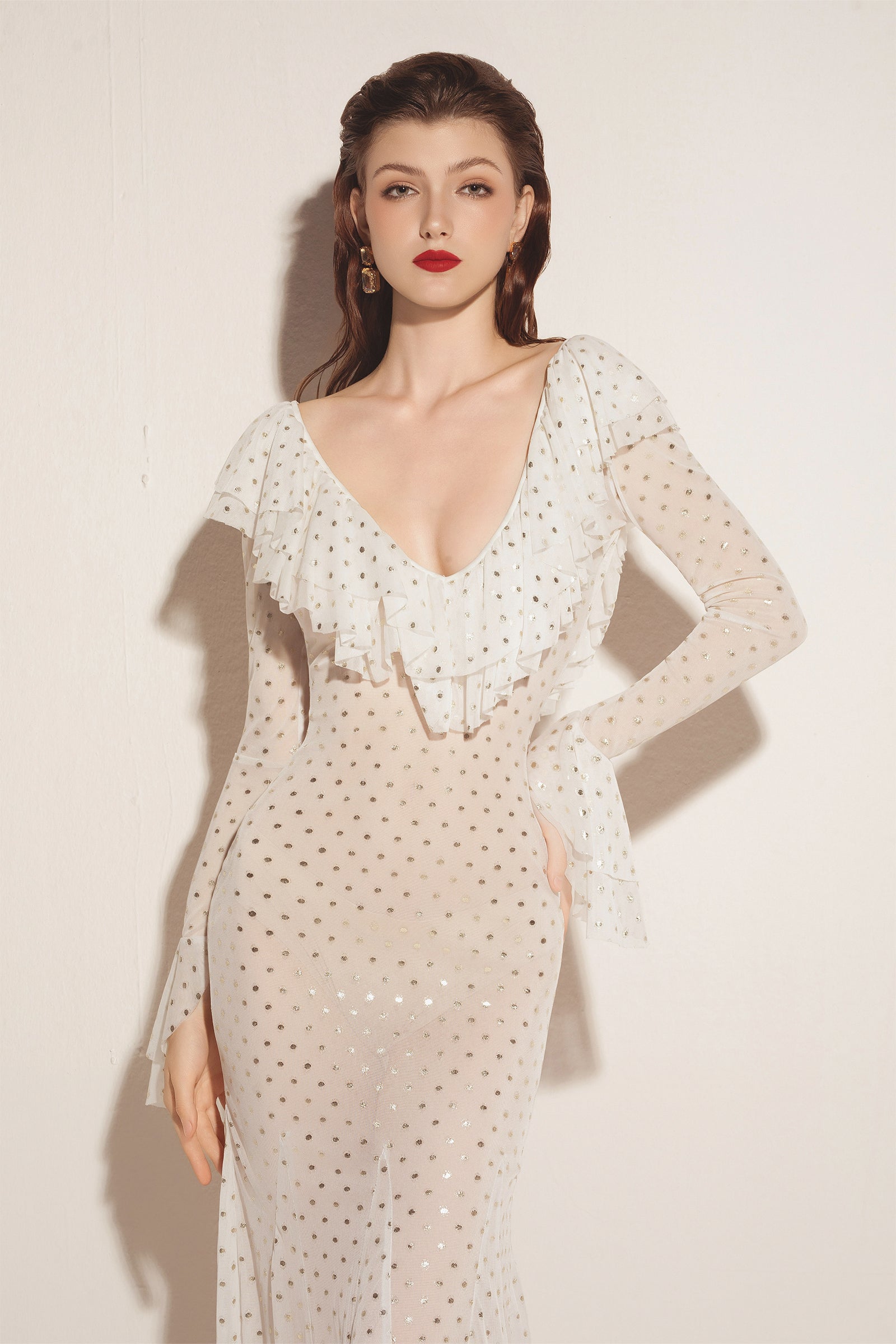 Relvaine Bell Sleeve Maxi Dress