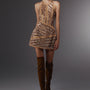 Faye A-line Sleeveless Wool Cotton Mini Dress