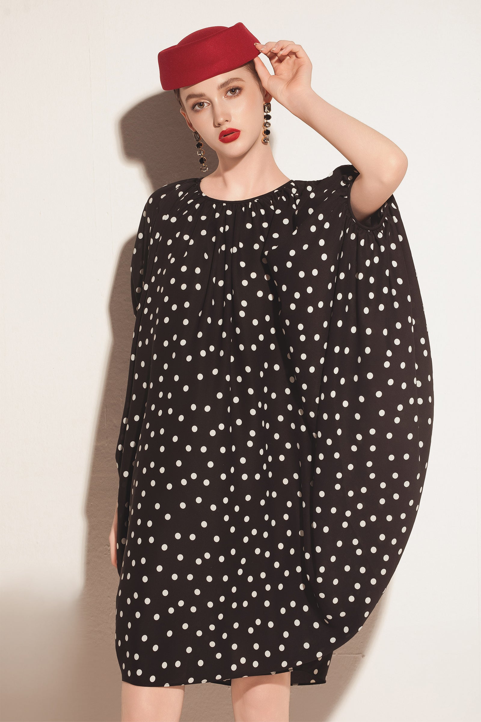 Falenne Blouson Midi Dress