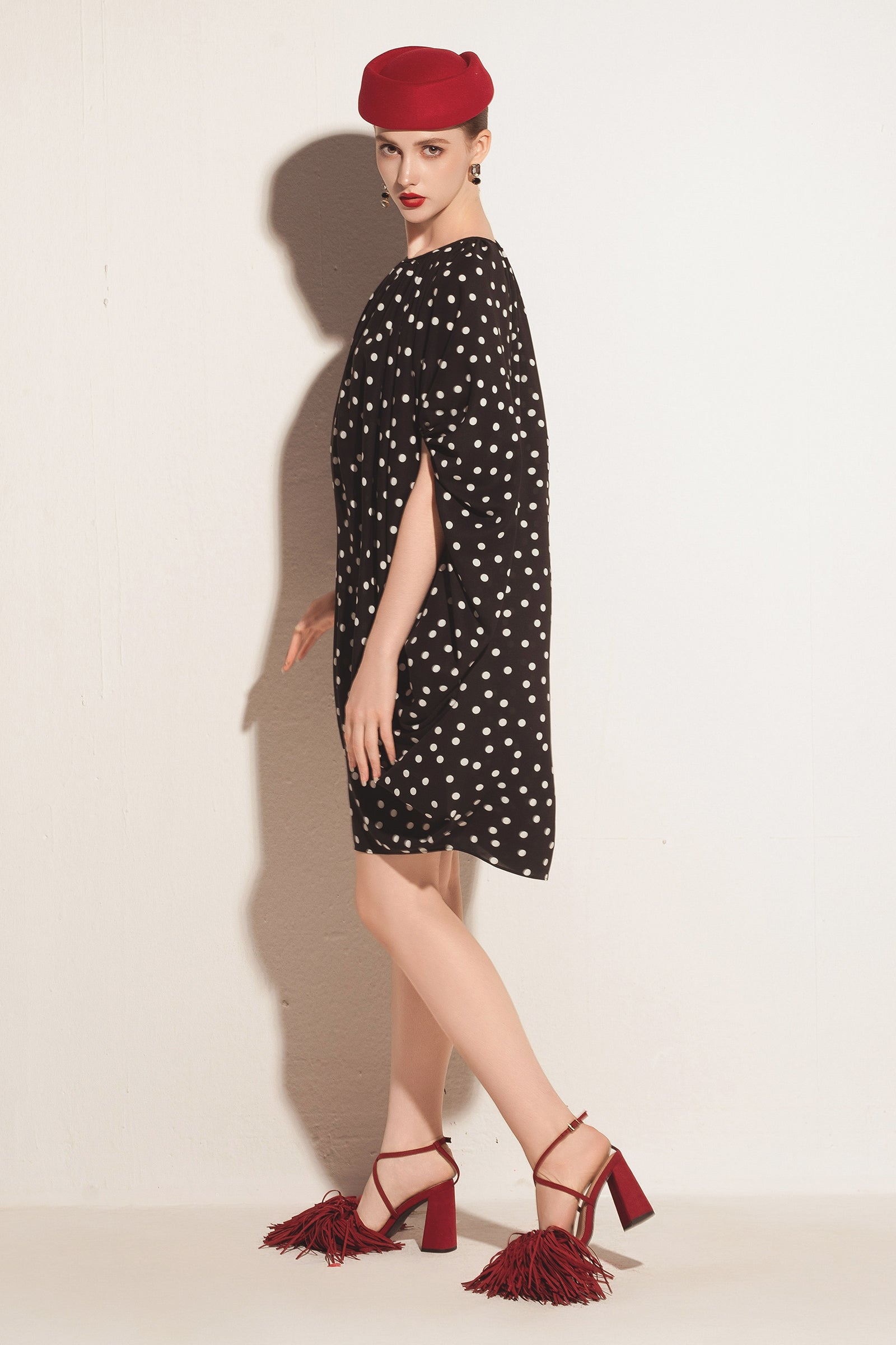 Falenne Blouson Midi Dress