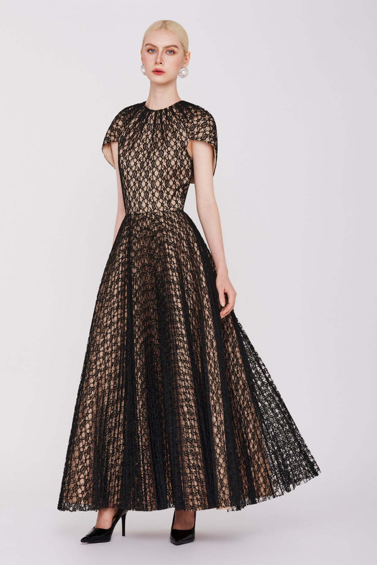 Aven Cape Sleeve Maxi Dress