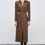 Claire Straight Patch Pocket Crepe Shirt