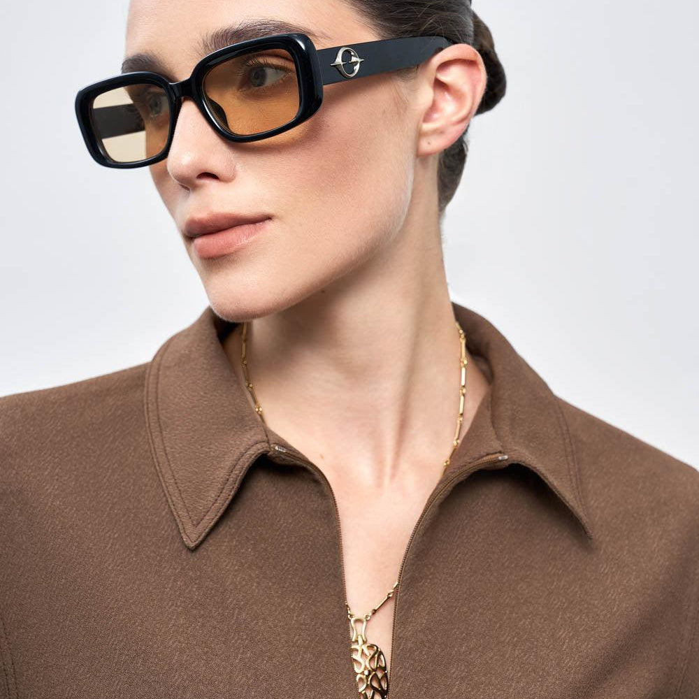 Claire Straight Patch Pocket Crepe Shirt