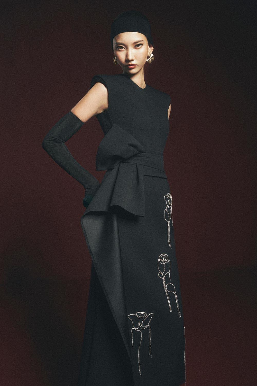 Douglasy Sheath Round Neck Polyester Midi Dress