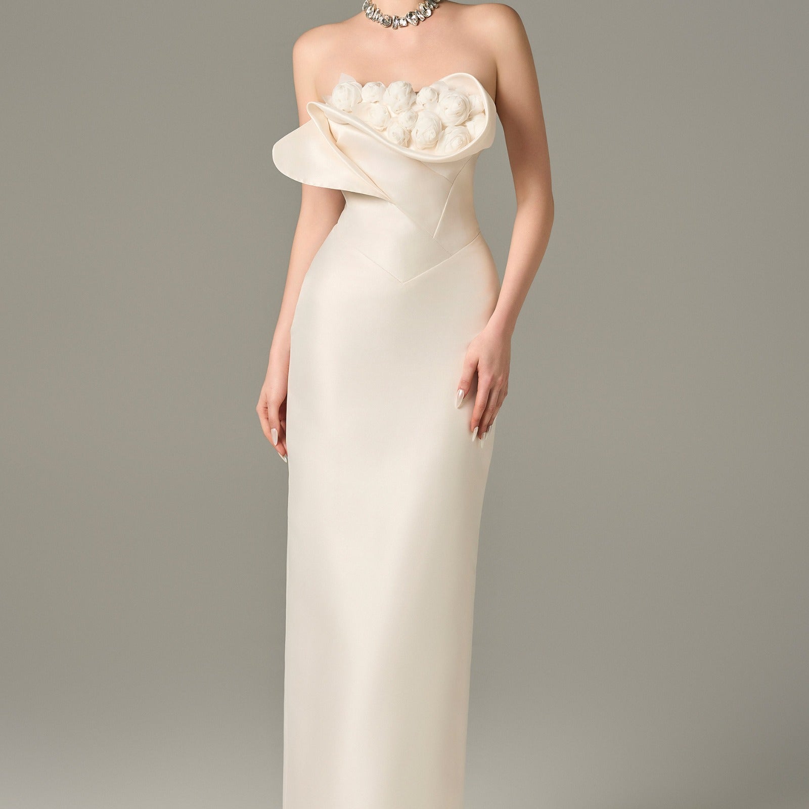 Seraphine Taffeta Floral Maxi Dress