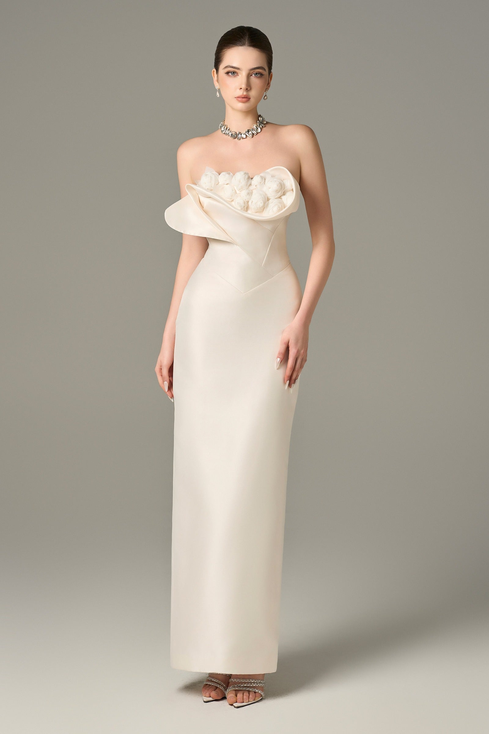 Seraphine Taffeta Floral Maxi Dress