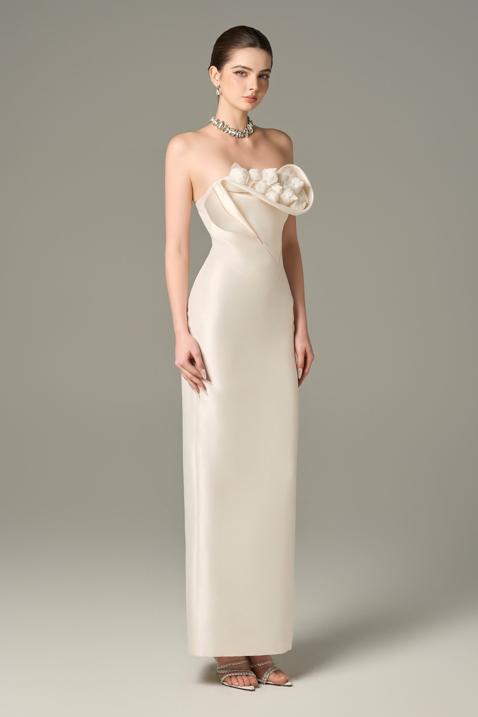 Seraphine Taffeta Floral Maxi Dress