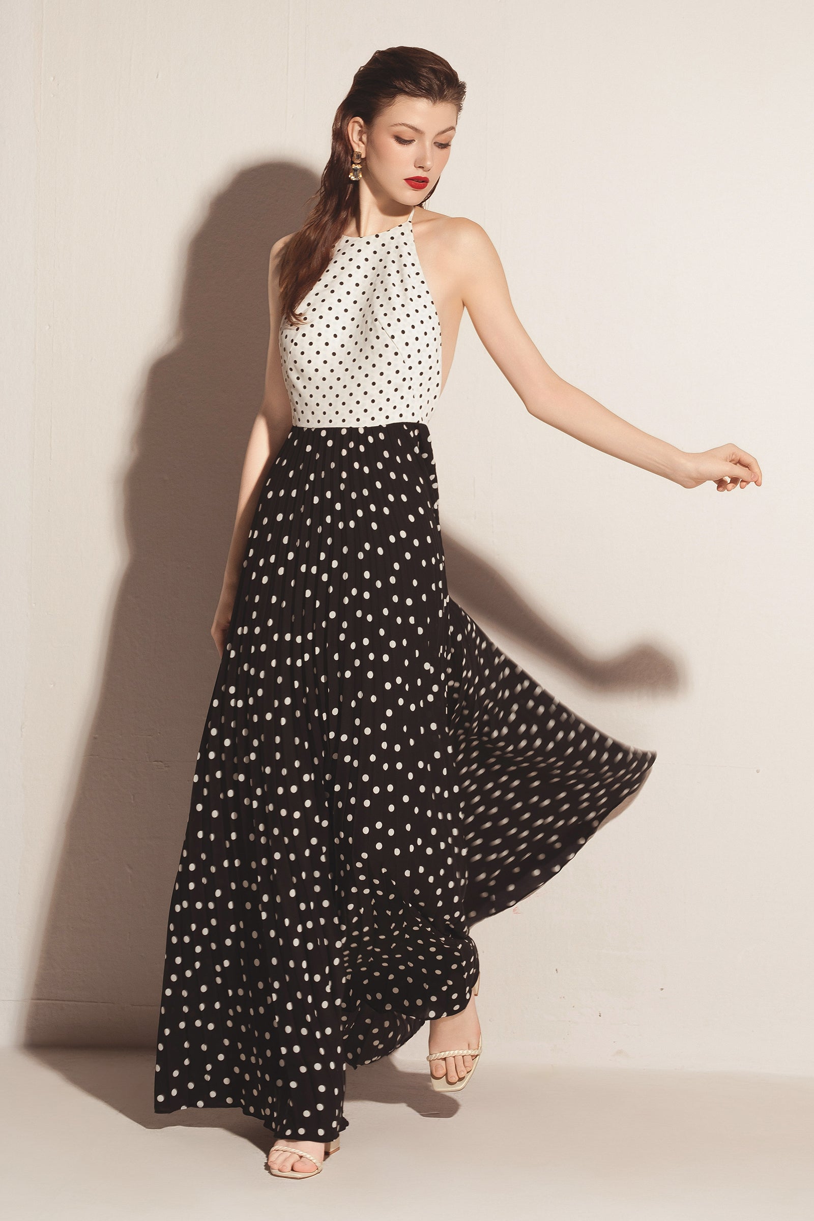 Jorvaine Halter Maxi Dress