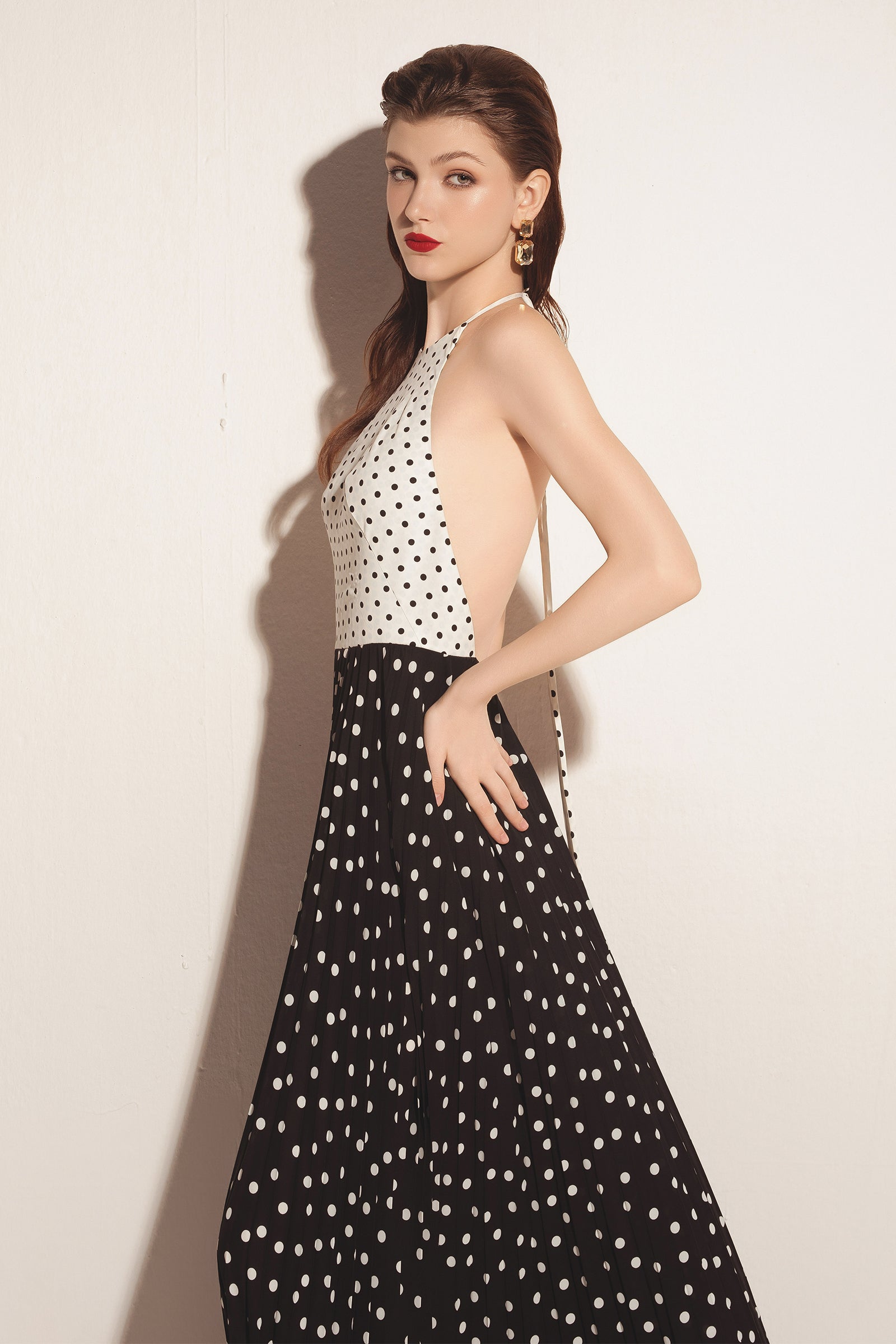 Jorvaine Halter Maxi Dress