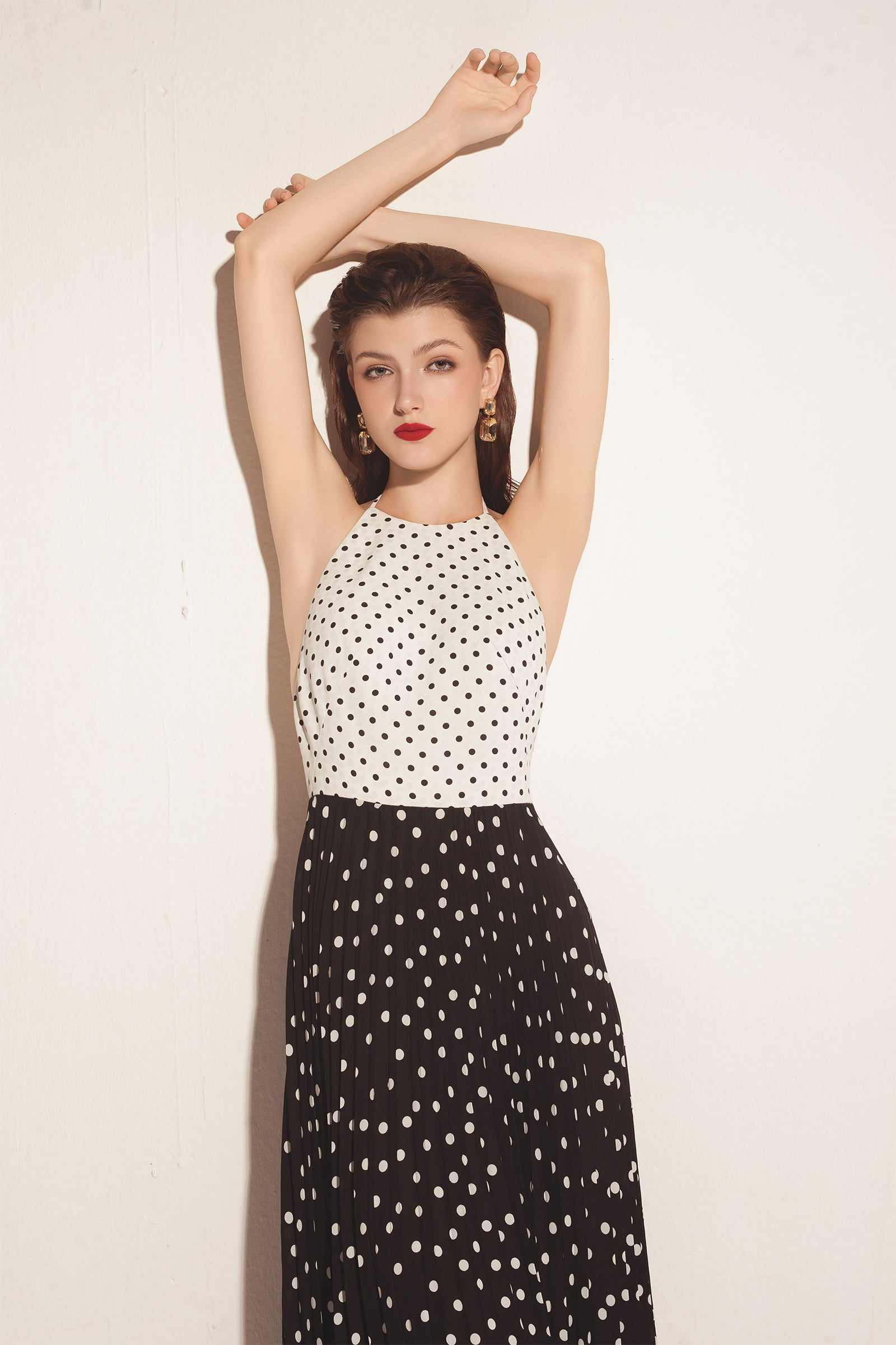 Jorvaine Halter Maxi Dress