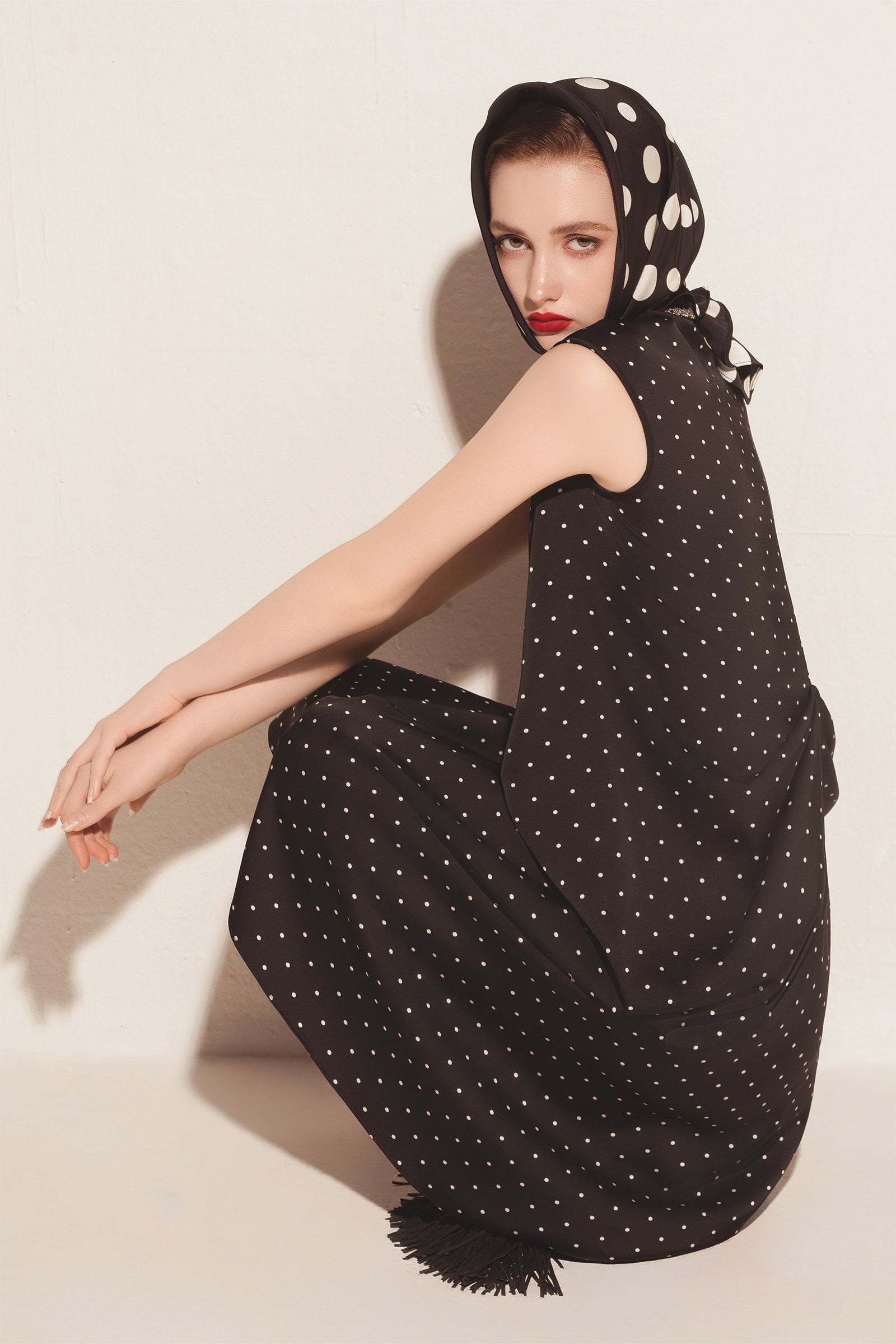 Delphine V-Neck Midi Dress