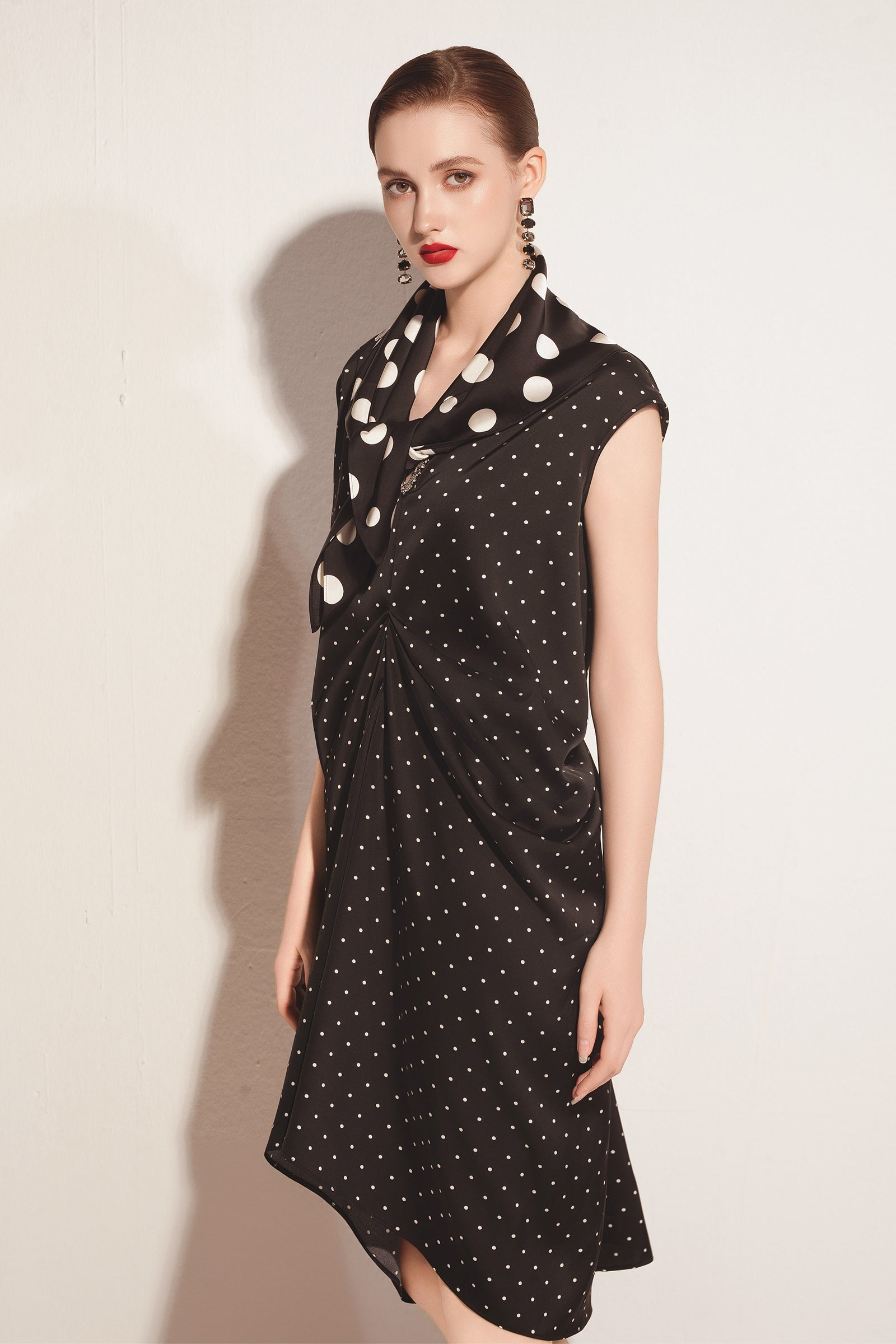 Delphine V-Neck Midi Dress