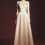 Lamium A-line Back Zipper Jacquard Floor Length Dress