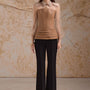 Soline Hourglass Collared Neck Leather Set