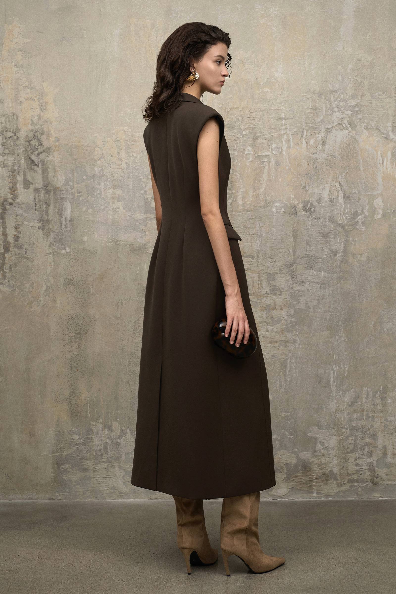Women's Camille V-Neck Trench Coat Mulch XS/S/M/L/XL MEAN BLVD