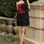 Heartstrings Straight Square Neck Lace Mini Dress