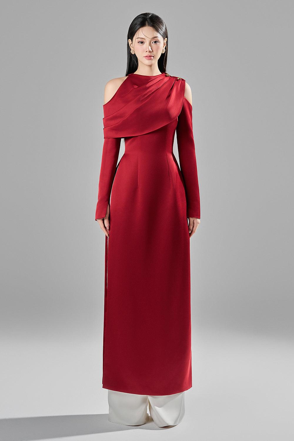 Tuong Van Straight Wide Leg Silk Spandex Long Length Pants