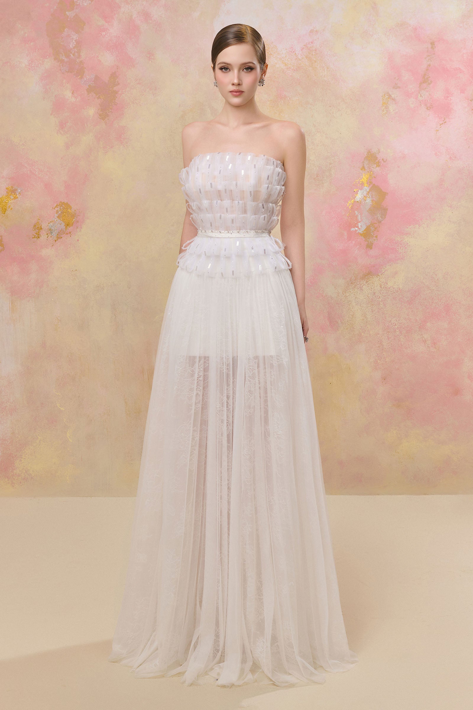Leona Ruffle Maxi Dress