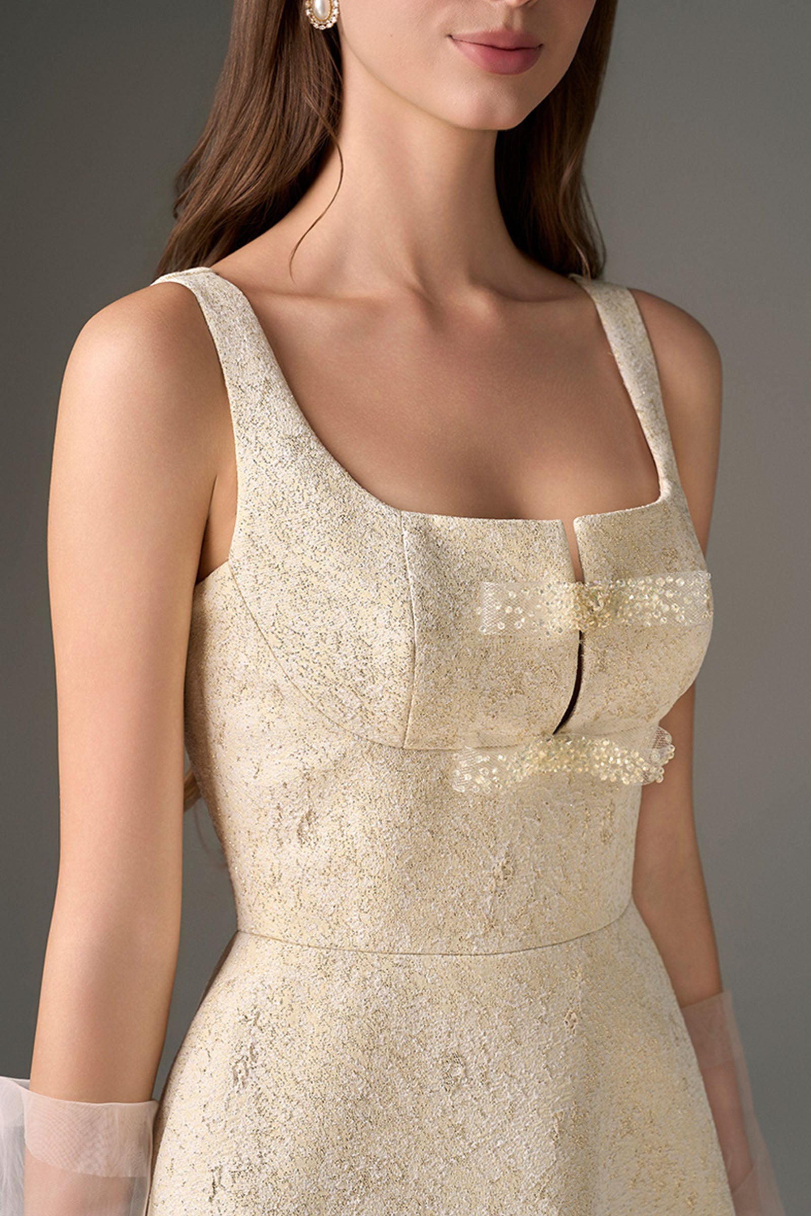 Alix Square Neck Midi Dress