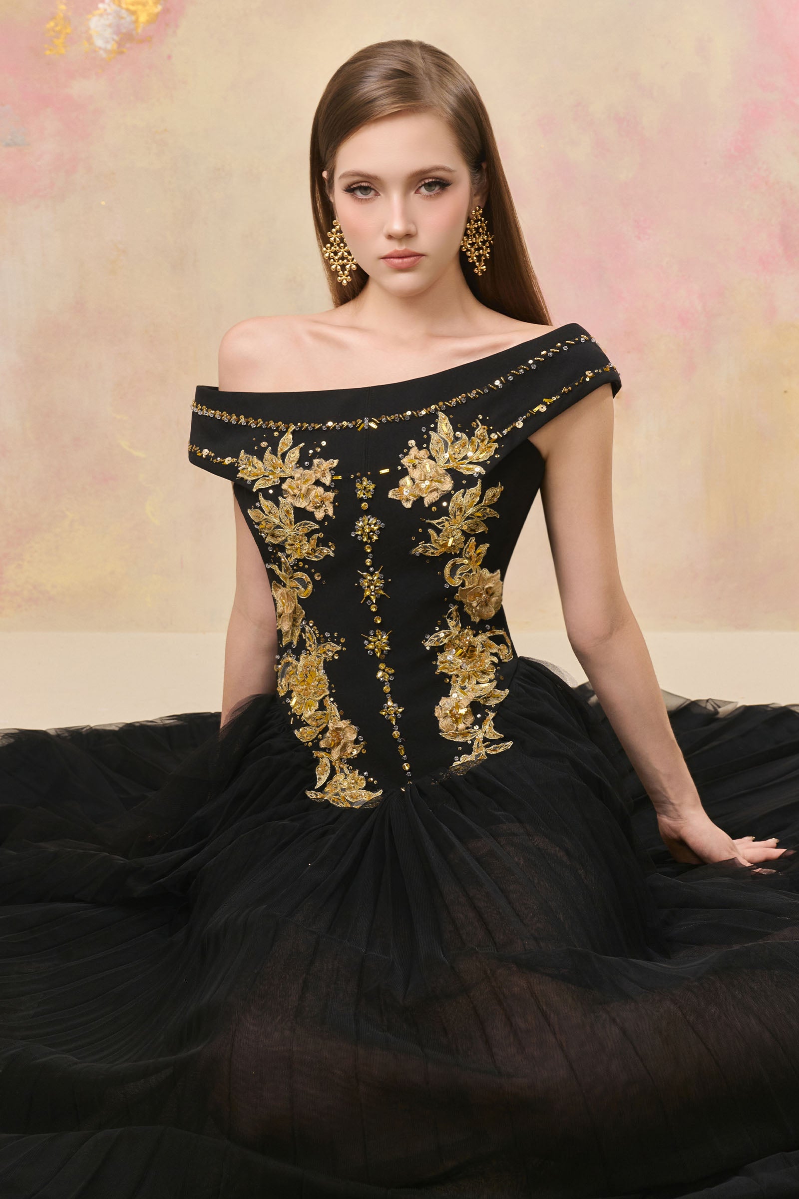 Ambessa Embroidery Maxi Dress