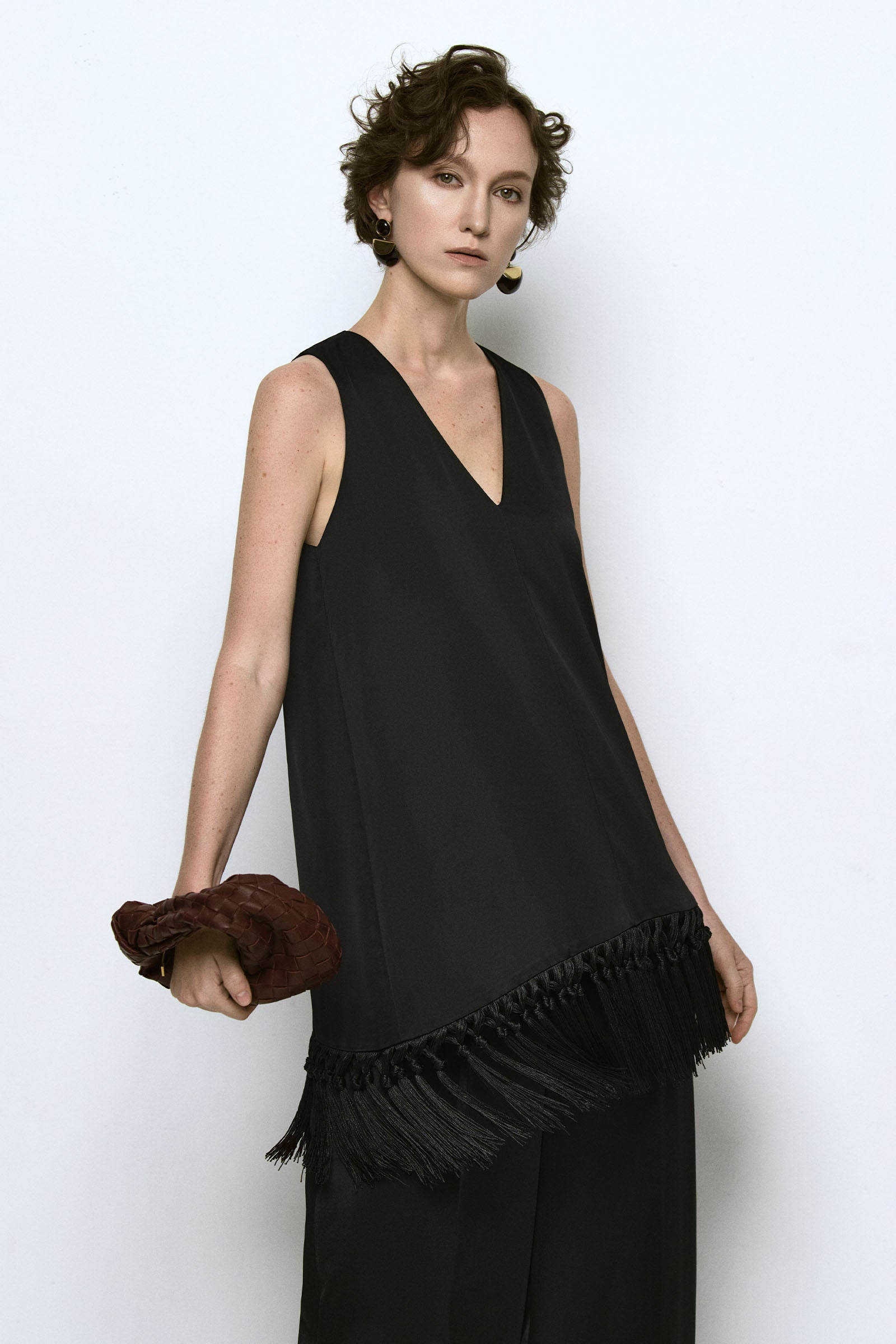 Noir V-Neck Top