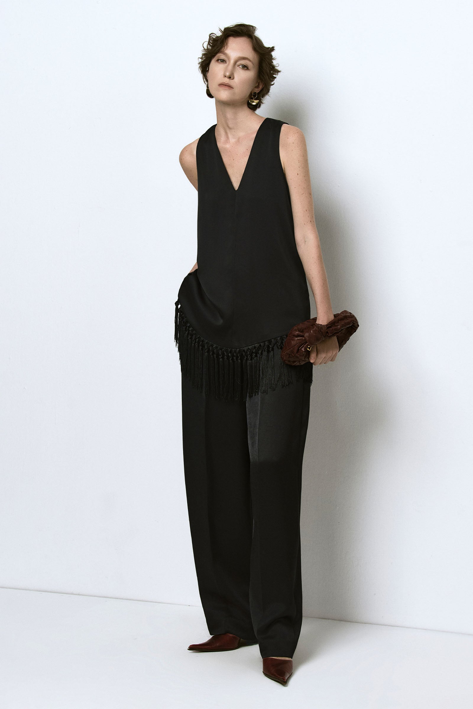 Noir V-Neck Top