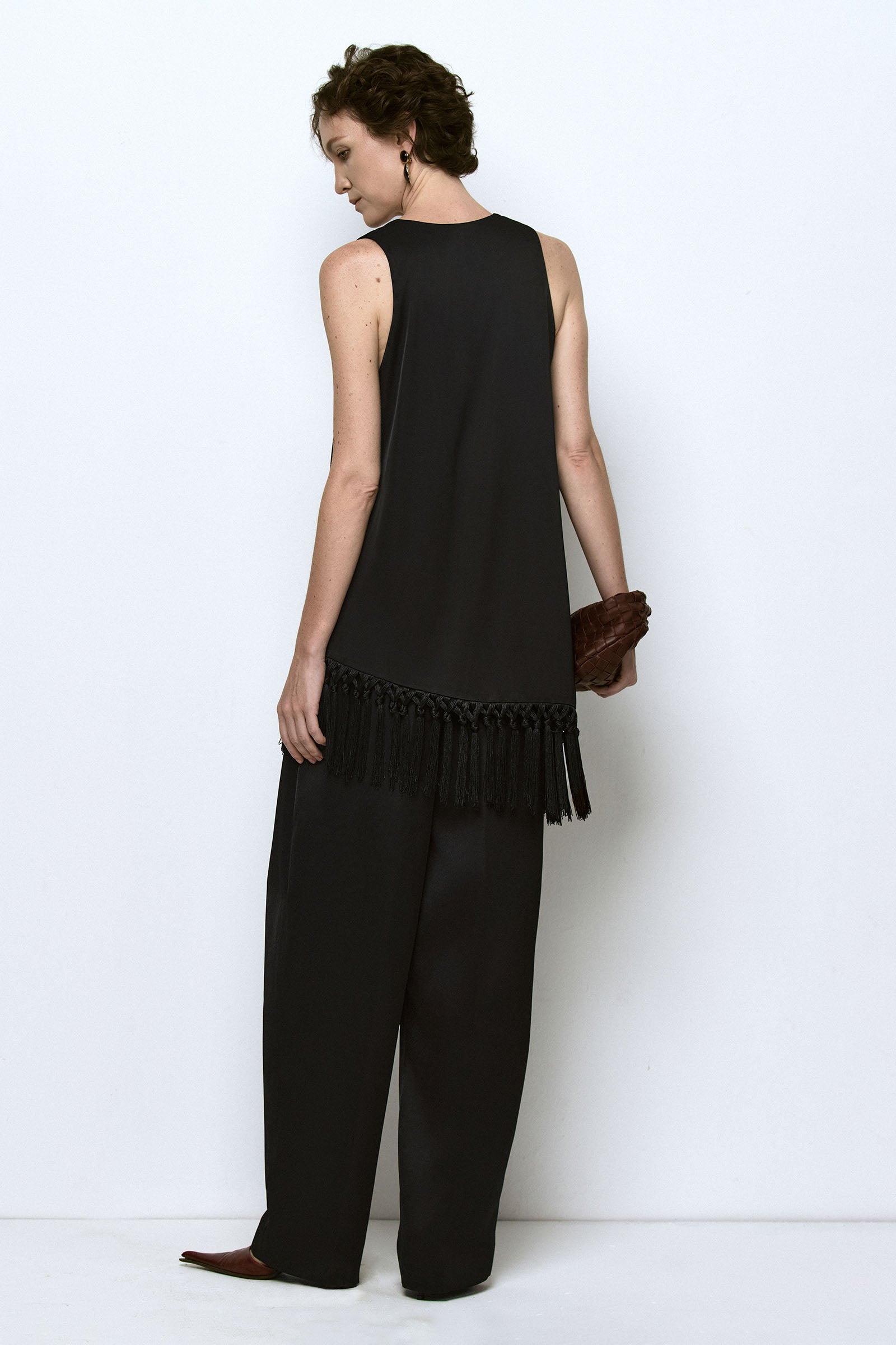Noir V-Neck Top
