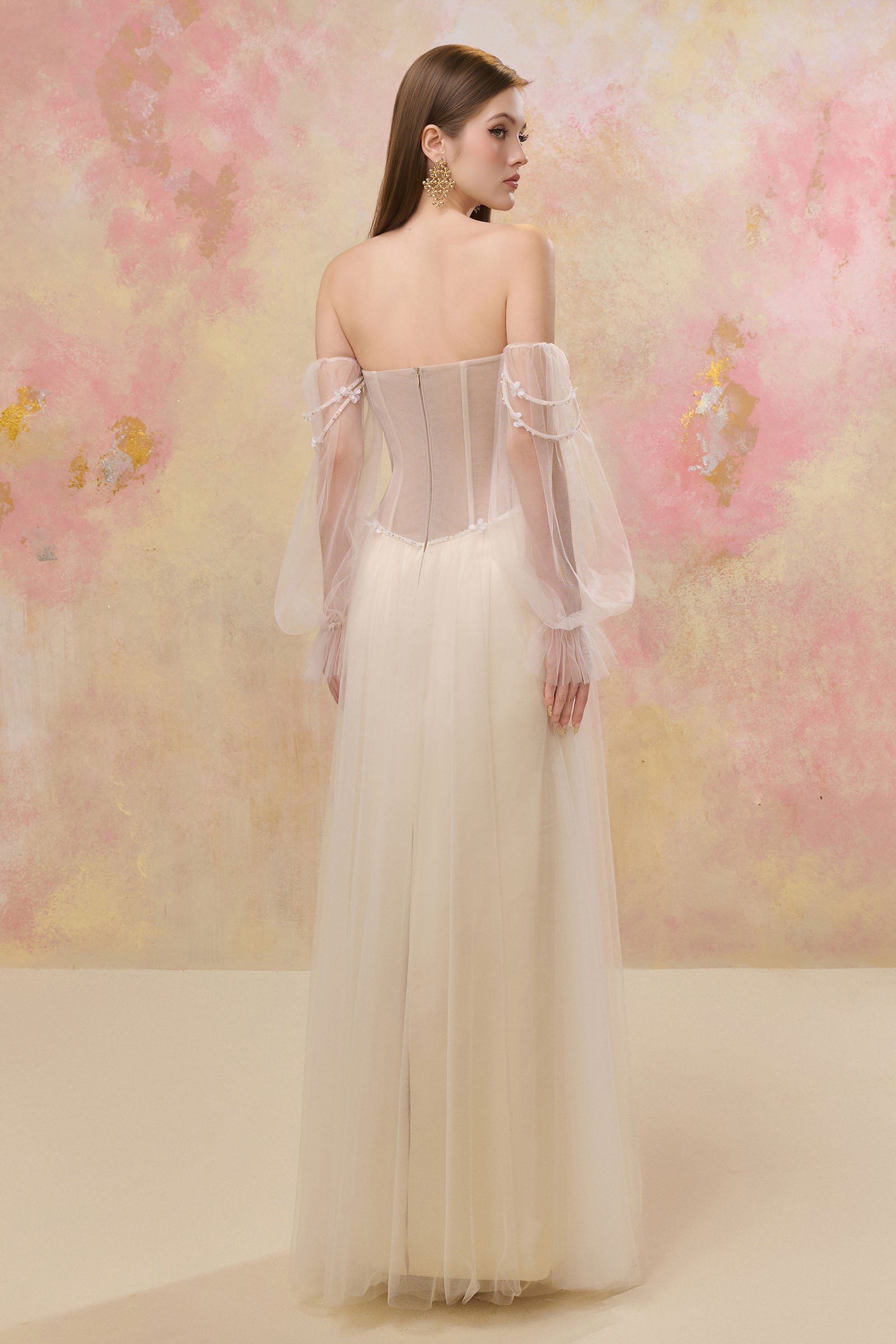 Alistar Cold Shoulder Sleeve Maxi Dress