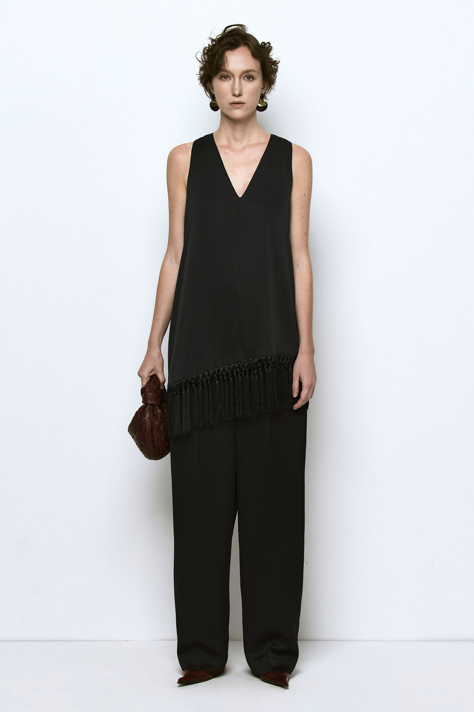 Noir V-Neck Top