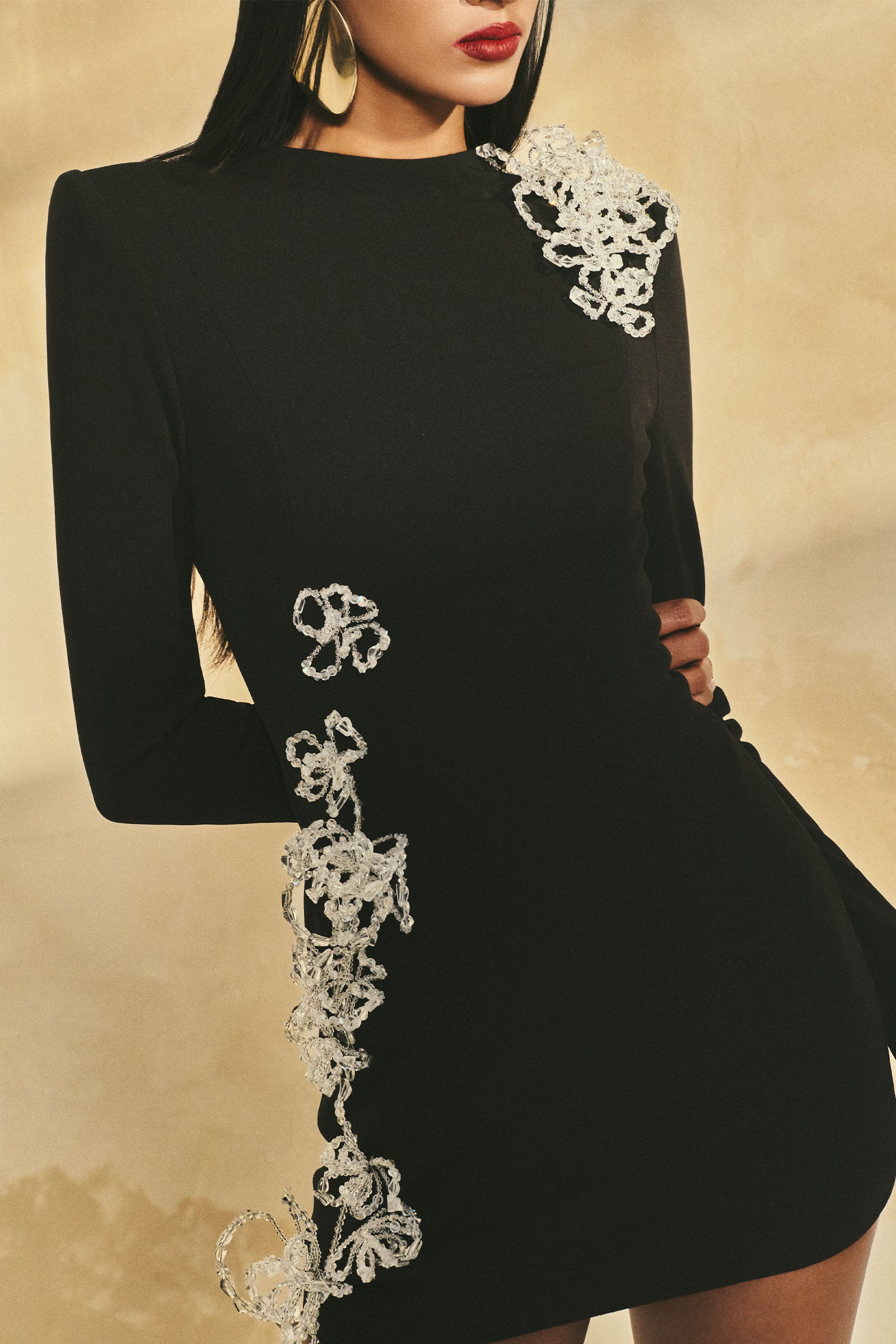 Eir High Neck Mini Dress