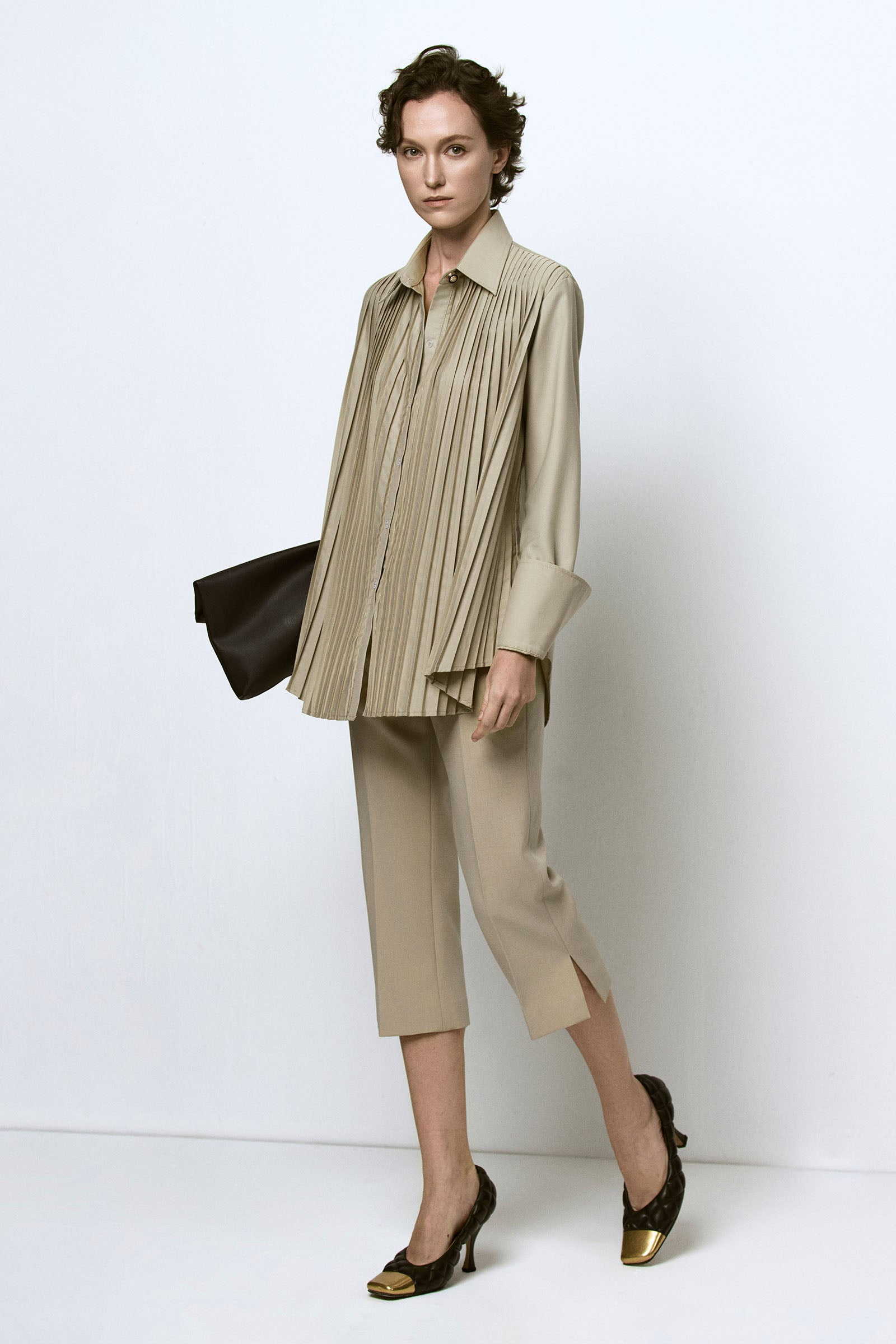 Lia Pleated Shirt