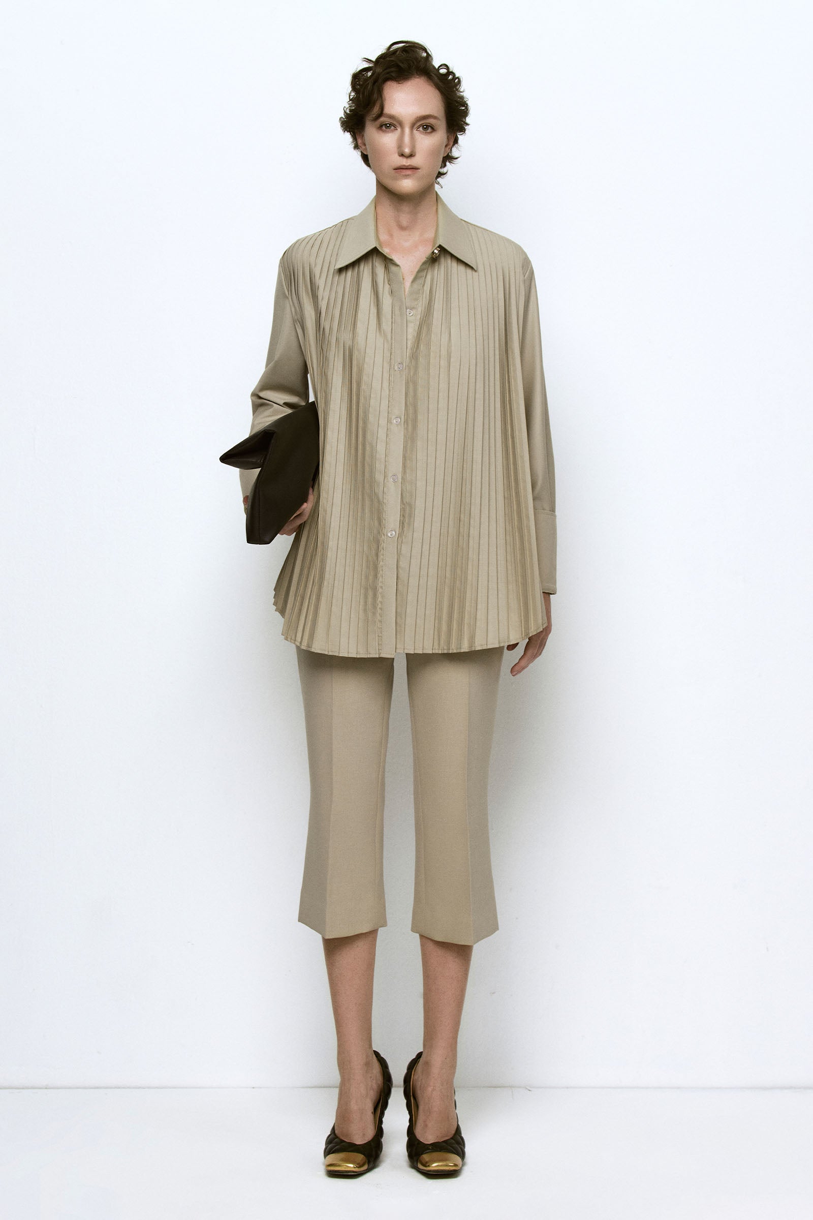 Lia Pleated Shirt