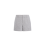 Grey Herringbone Shorts