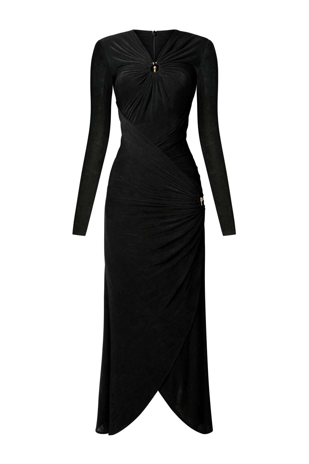 Glory Bodycon Gathered Spandex Ankle Length Dress