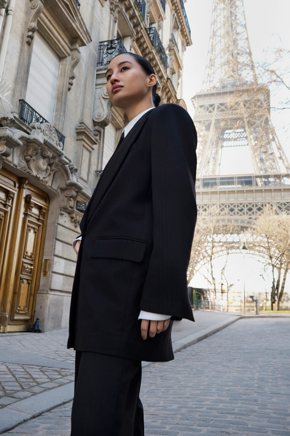 Yen Binh Straight Single Breasted Twill Blazer