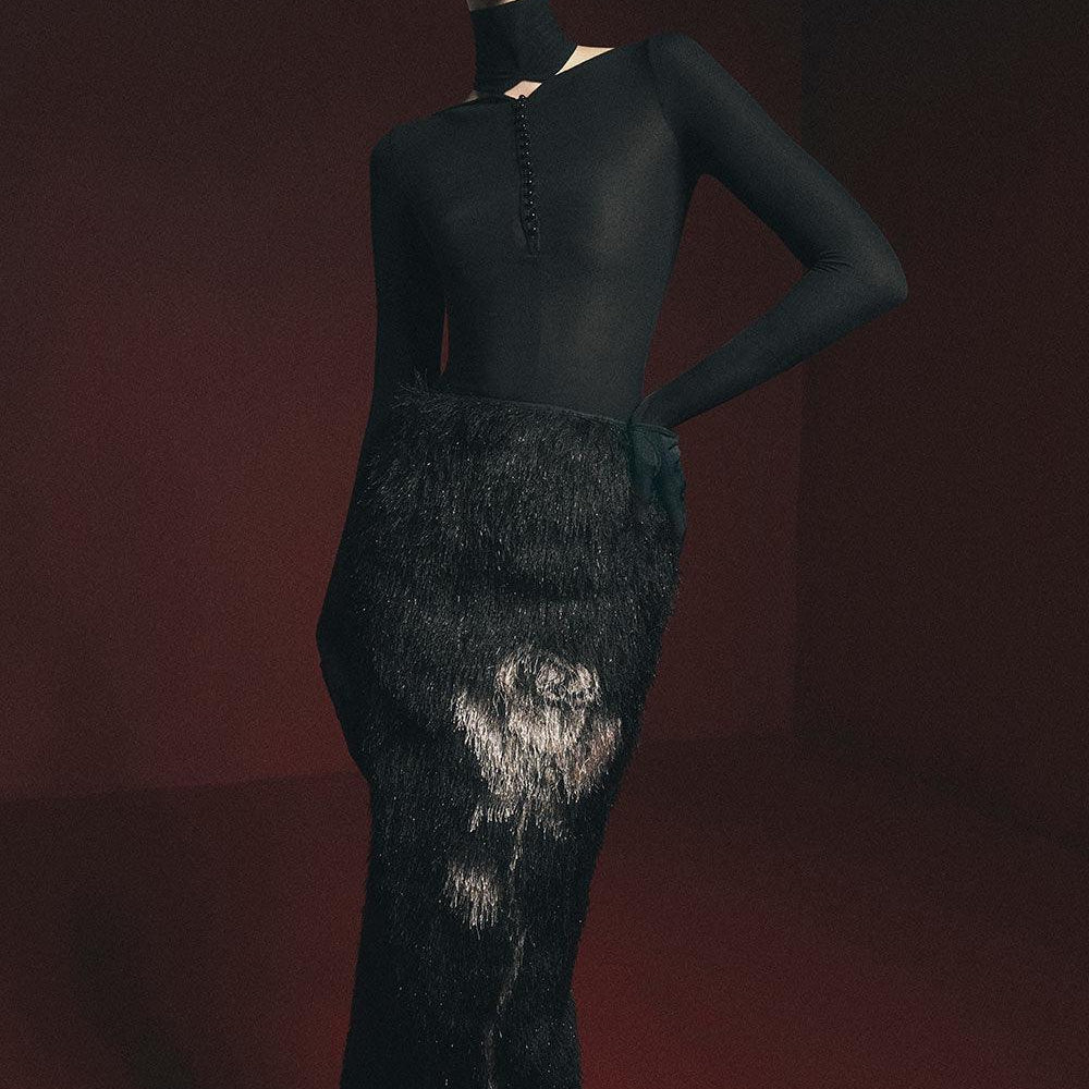 Palash Bodycon Long Sleeved Jersey Top