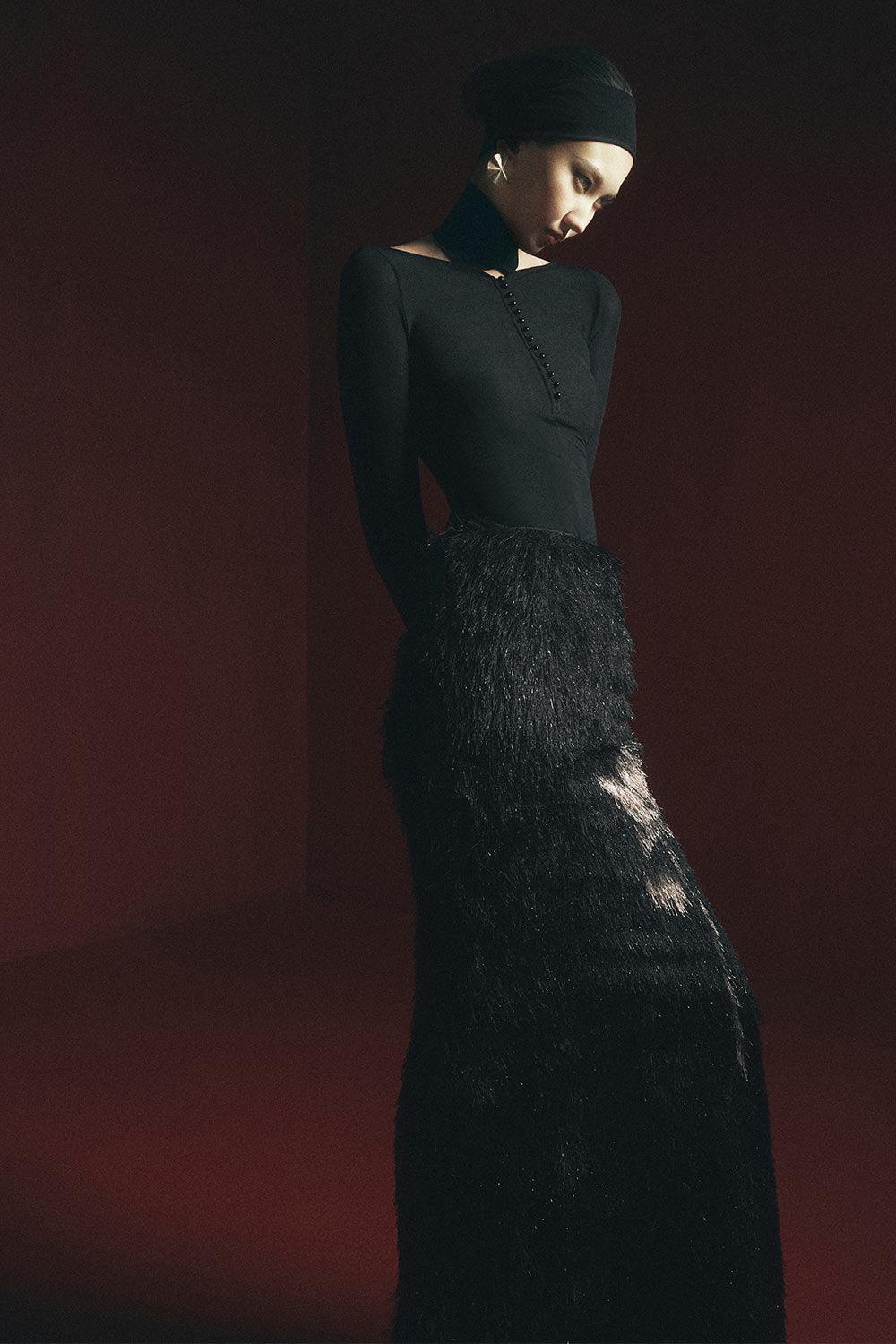 Palash Bodycon Long Sleeved Jersey Top