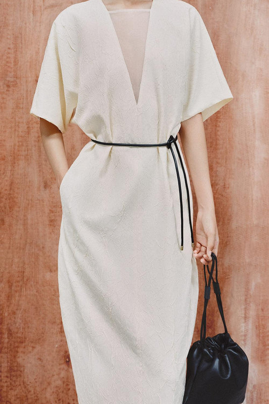 Casey Cocoon Short Sleeved Foam Maxi Dress