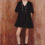 Clare Tent Puffy Sleeved Foam Mini Dress