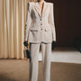 Moshill Structured Peak Lapel Velvet Blazer