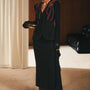 Brandon Structured Bead Crepe Blazer