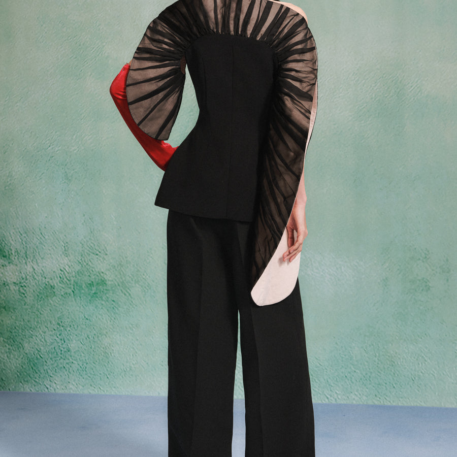 Dream Straight Wide Leg Crepe Maxi Pants