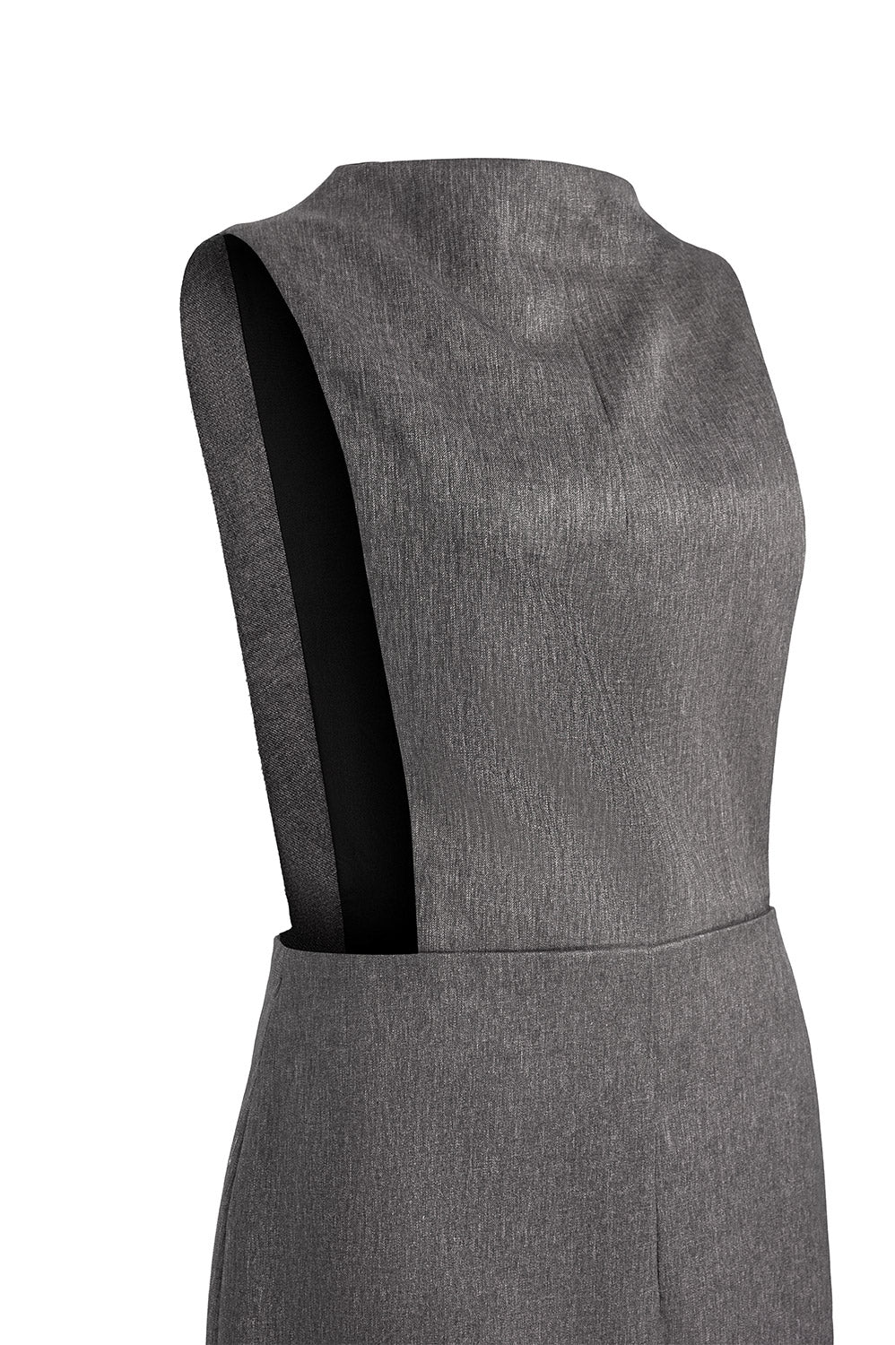 Colby Sheath Cut-Out Felt Midi Dress