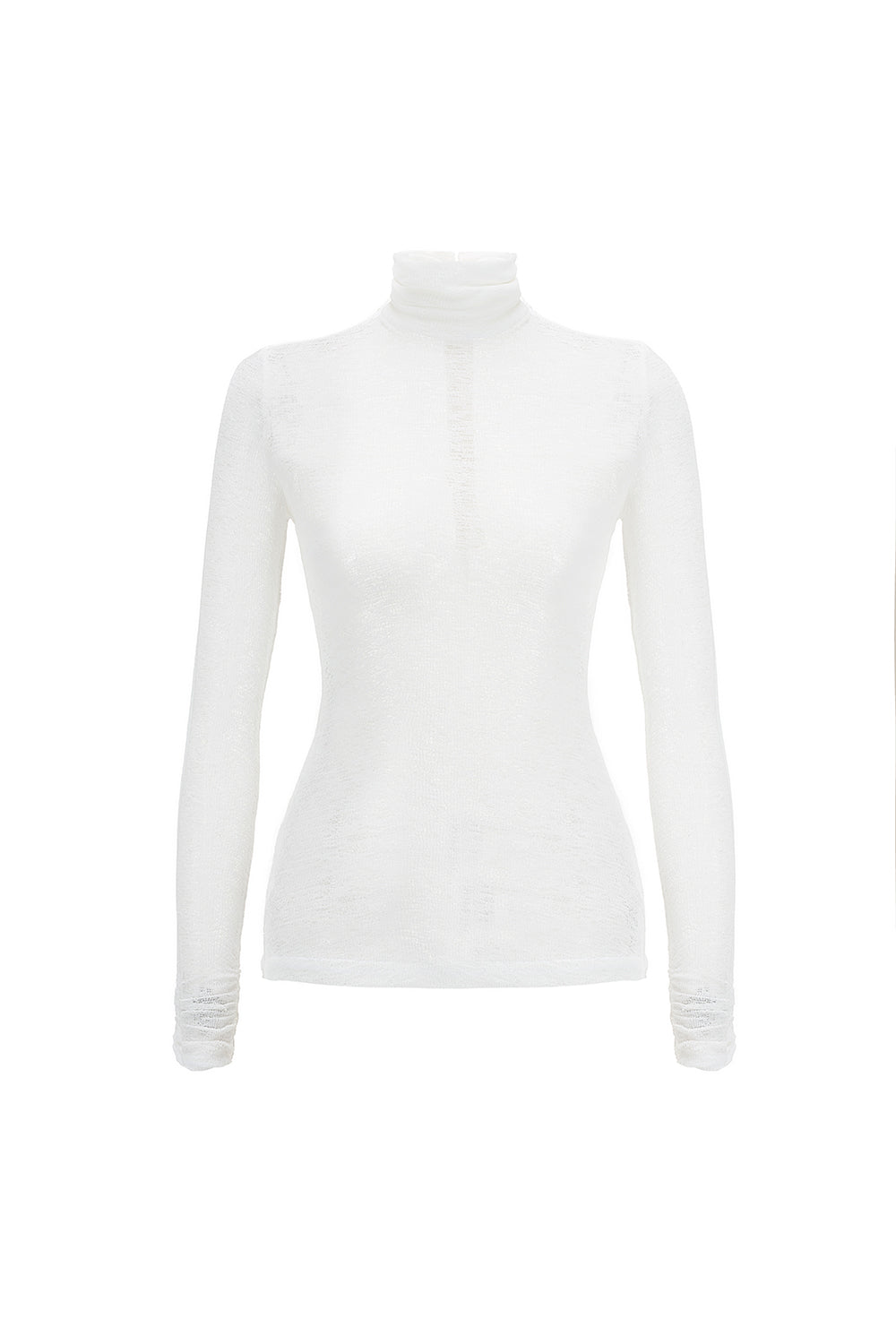 Myra Bodycon Turtle Neck Elastic Cotton Top